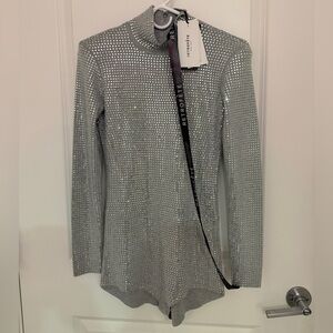 Retrofête Auburn Embellished Knit Romper